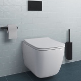 Lifestyle image of Crosswater Libra Gloss White Short Projection Wall-Hung Toilet